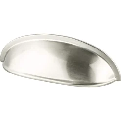 Berenson Folklore Cup Pull in Brushed Nickel