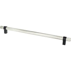 Berenson Radial Reign Appliance Pull in Brushed Nickel and Matte Black
