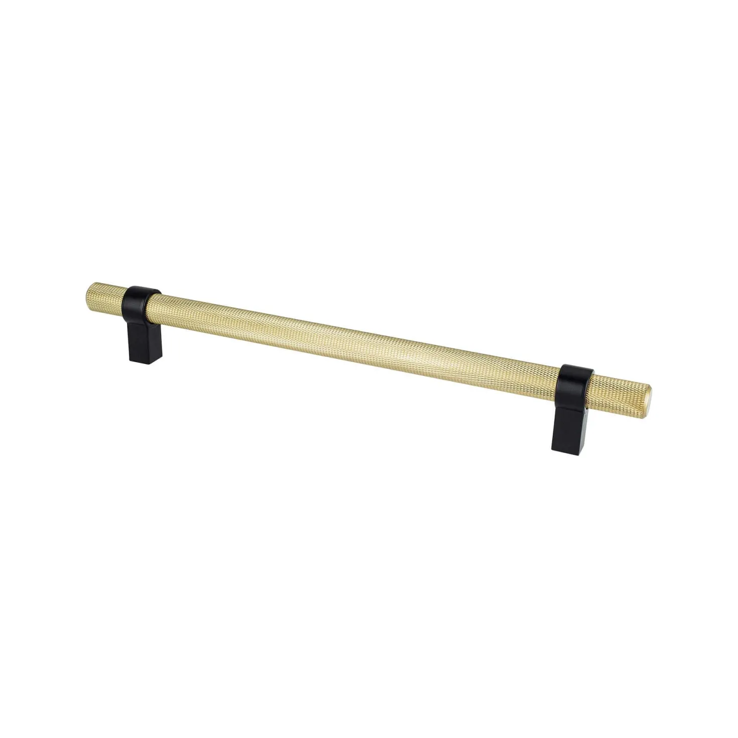 Berenson Radial Reign Appliance Pull in Modern Brushed Gold and Matte Black