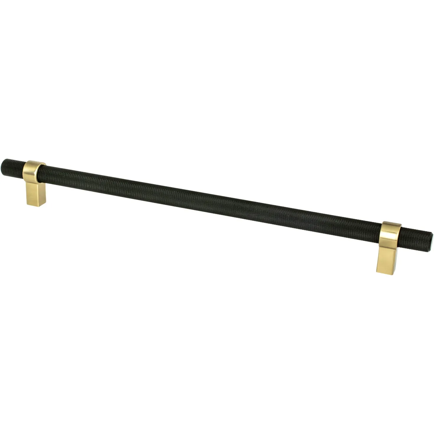 Berenson Radial Reign Appliance Pull in Matte Black and Modern Brushed Gold