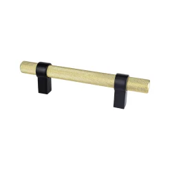 Berenson Radial Reign Pull in Modern Brushed Gold and Matte Black
