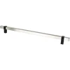 Berenson Rivet Rebel Appliance Pull in Brushed Nickel and Matte Black