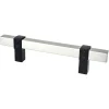 Berenson Rivet Rebel Pull in Brushed Nickel and Matte Black