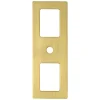Berenson Statler Backplate in Modern Brushed Gold