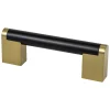 Berenson Studio Remix Pull in Matte Black and Modern Brushed Gold