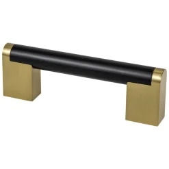 Berenson Studio Remix Pull in Matte Black and Modern Brushed Gold