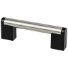 Berenson Studio Remix Pull in Brushed Nickel and Matte Black