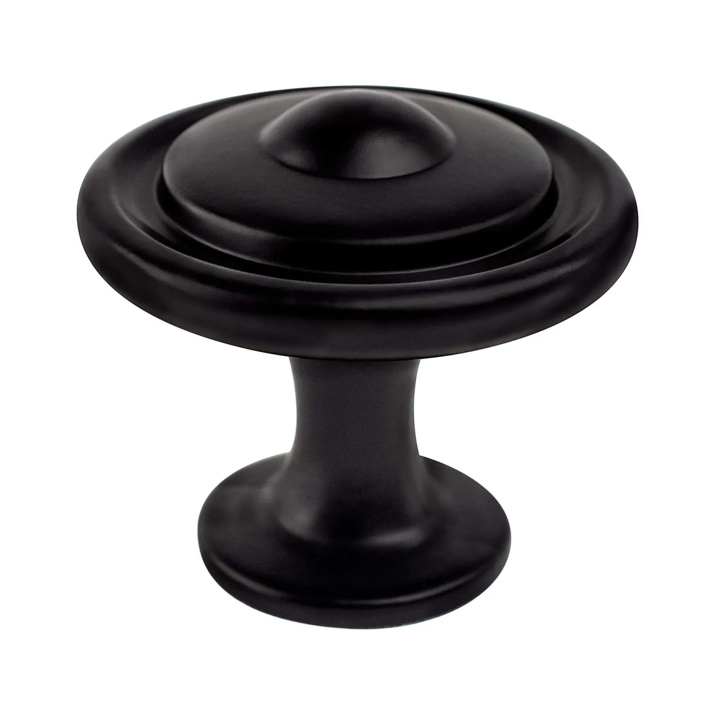 Berenson Traditional Advantage Three Knob in Matte Black