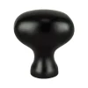 Berenson Transitional Advantage Three Knob in Matte Black
