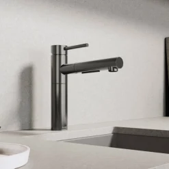 BLANCO Alta II Low Arc Pull-Out Dual-Spray Kitchen Faucet
