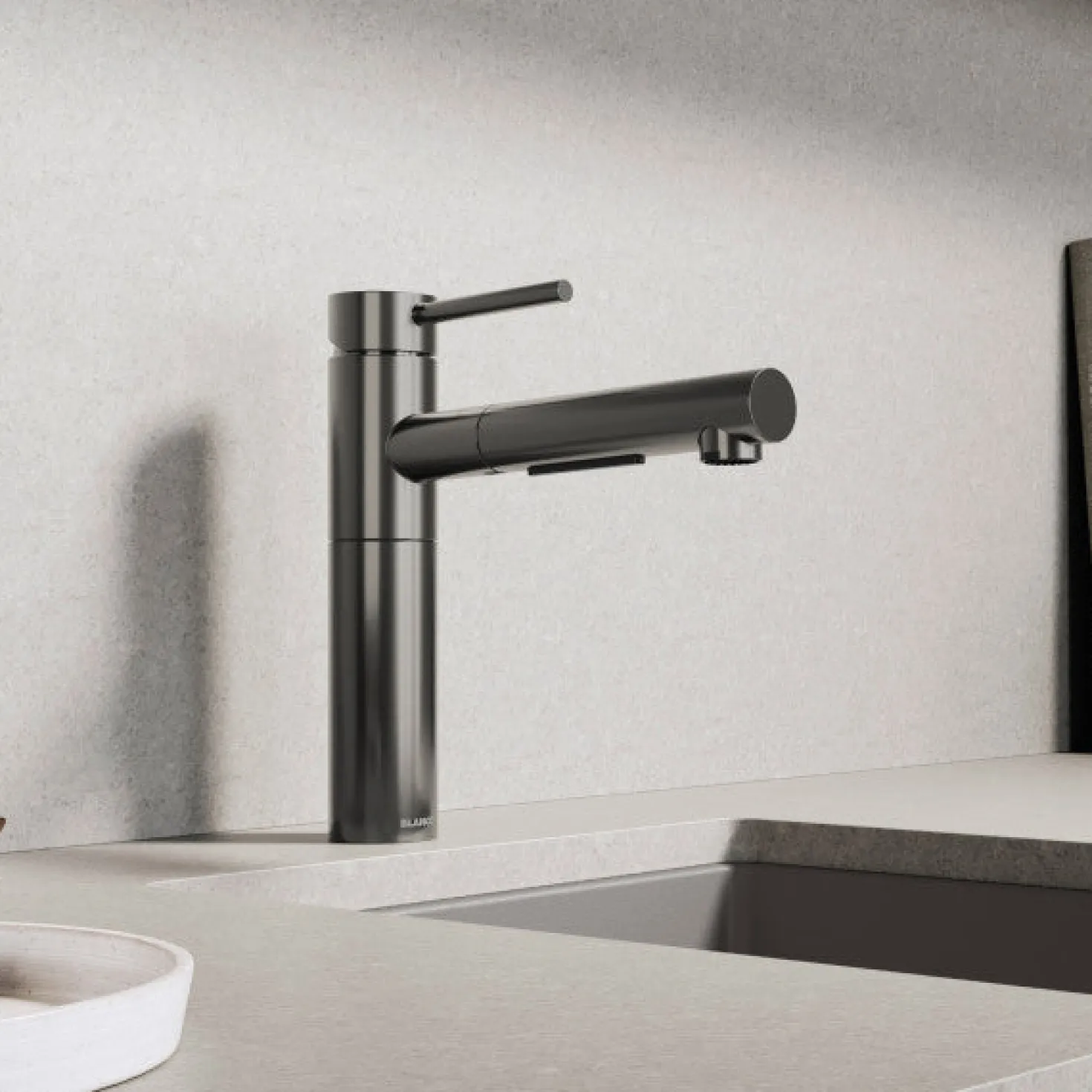 BLANCO Alta II Low Arc Pull-Out Dual-Spray Kitchen Faucet