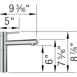 BLANCO Alta II Single Hole Bar Faucet