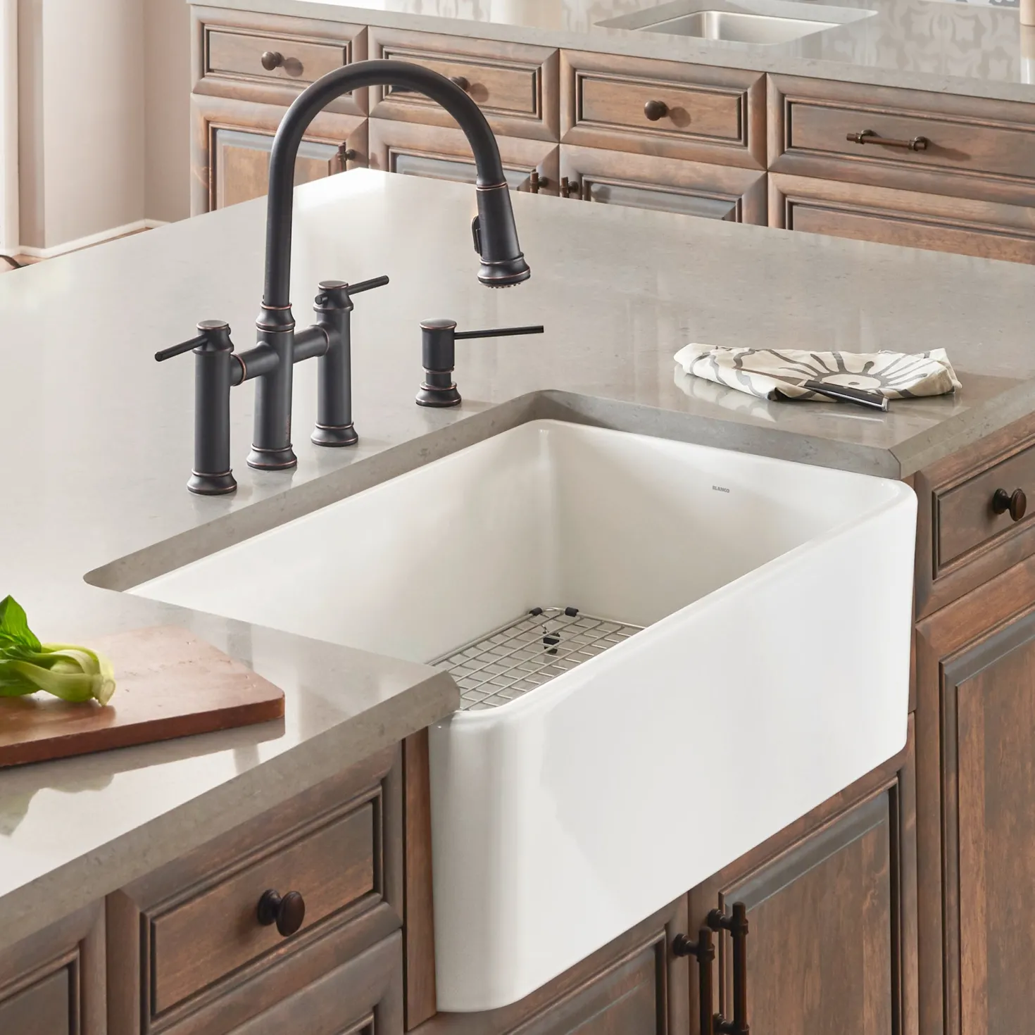 BLANCO 33" Cerana Apron Front Fireclay Kitchen Sink