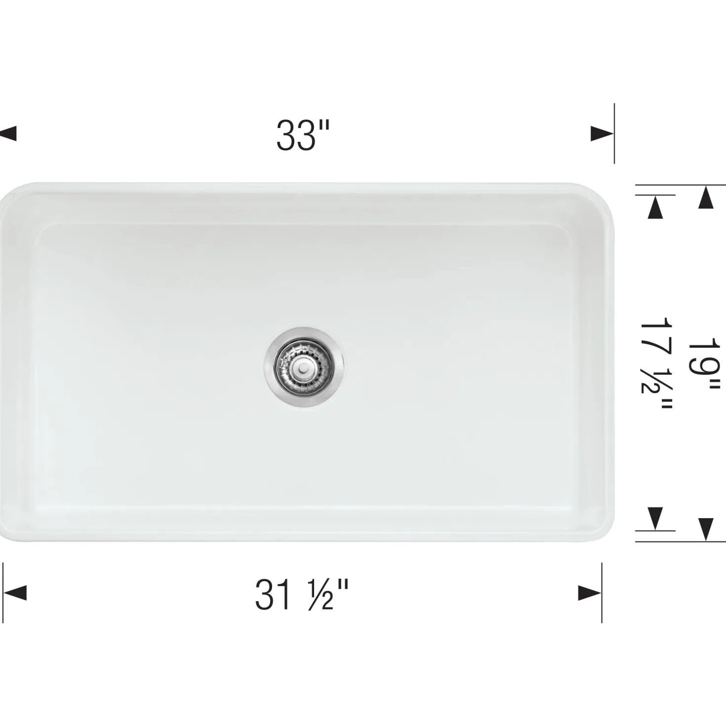 BLANCO 33" Cerana Apron Front Fireclay Kitchen Sink