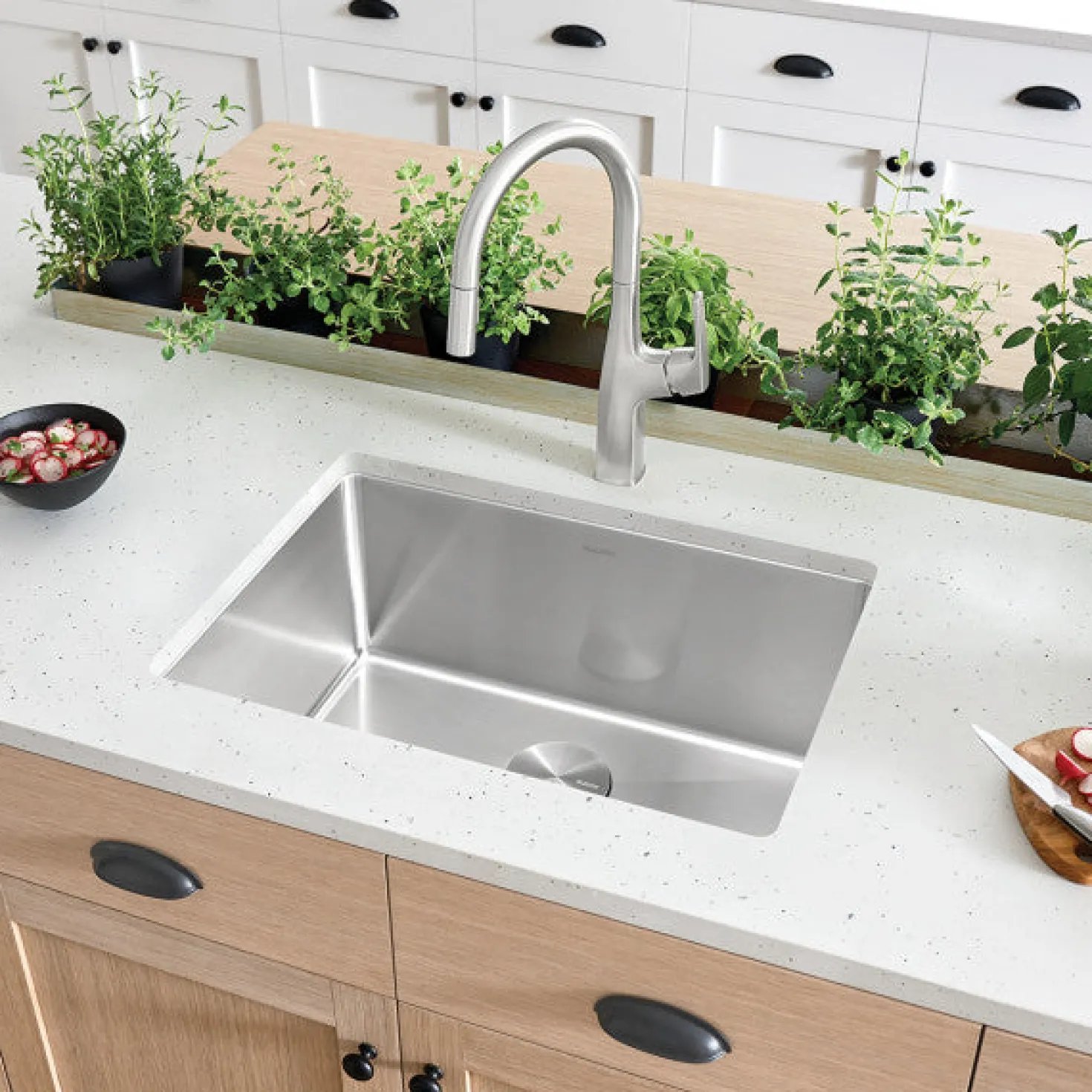 BLANCO Cuvee R15 25" Undermount Stainless Single Bowl Kitchen Sink