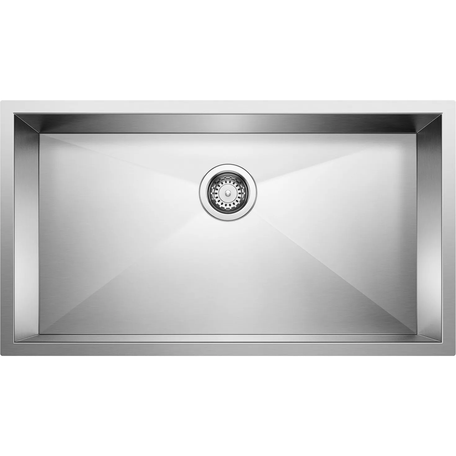 BLANCO 32" Quatrus Zero Radius Super Single Bowl Kitchen Sink