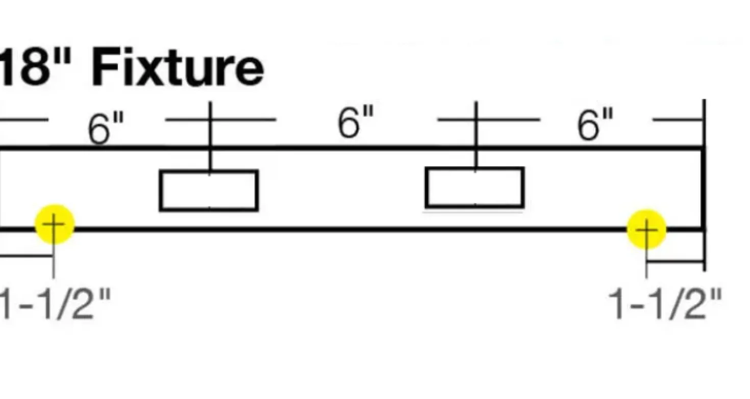 Blank Under Cabinet Power Strip - Shell Only