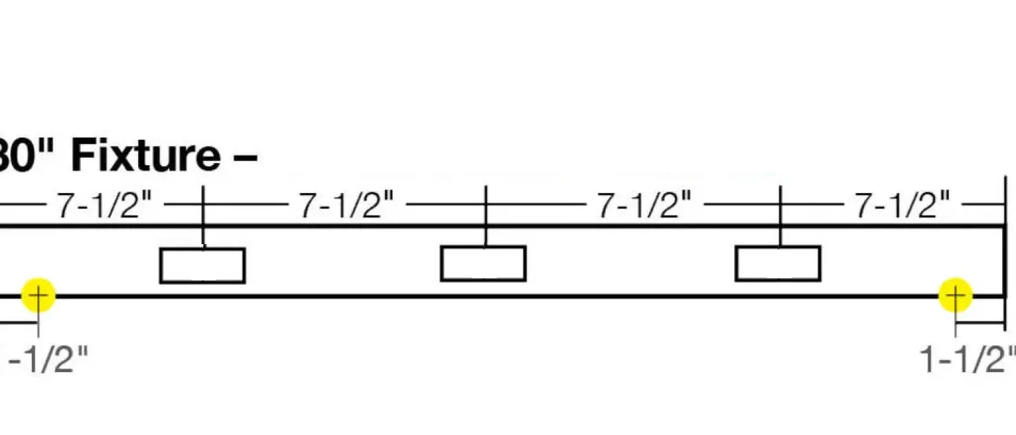 Blank Under Cabinet Power Strip - Shell Only
