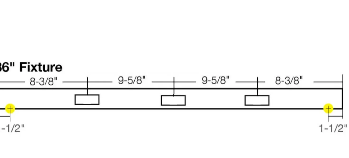 Blank Under Cabinet Power Strip - Shell Only