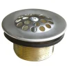 Brass Tub Drain in Brushed Nickel