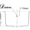 BS1215 14" Single Bowl Undermount 18 Gauge Stainless Steel Bar Sink