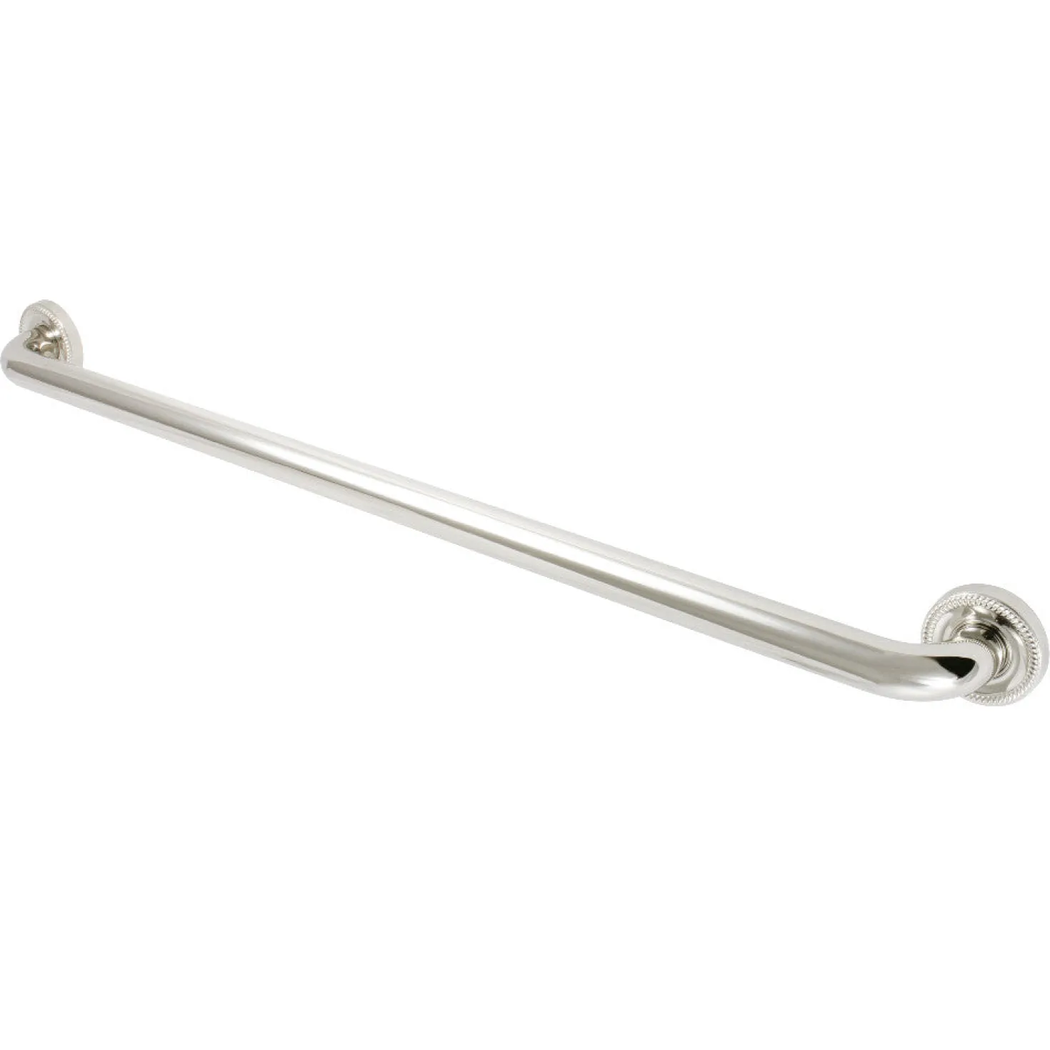 Camelon 32" Brass Decorative Grab Bar in Polished Nickel