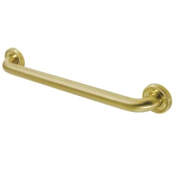 Camelon 18" Brass Decorative Grab Bar in Brushed Brass