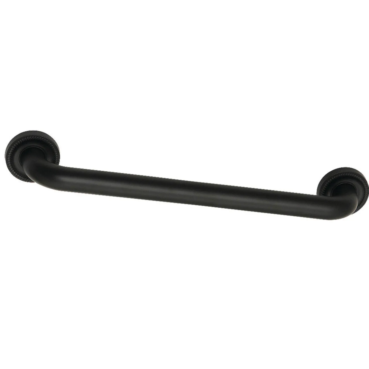 Camelon 18" Brass Decorative Grab Bar in Matte Black