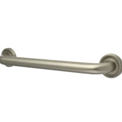 Camelon 18" Brass Decorative Grab Bar in Brushed Nickel