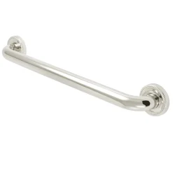 Camelon 18" Brass Decorative Grab Bar in Polished Nickel