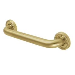 Camelon 12" Brass Decorative Grab Bar in Brushed Brass