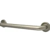 Camelon 12" Brass Decorative Grab Bar in Brushed Nickel