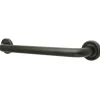 Camelon 12" Brass Decorative Grab Bar in Oil Rubbed Bronze