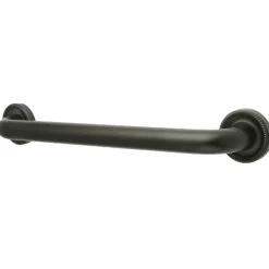 Camelon 12" Brass Decorative Grab Bar in Oil Rubbed Bronze