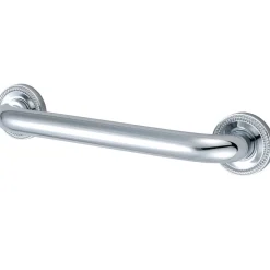 Camelon 30" Brass Decorative Grab Bar in Polished Chrome
