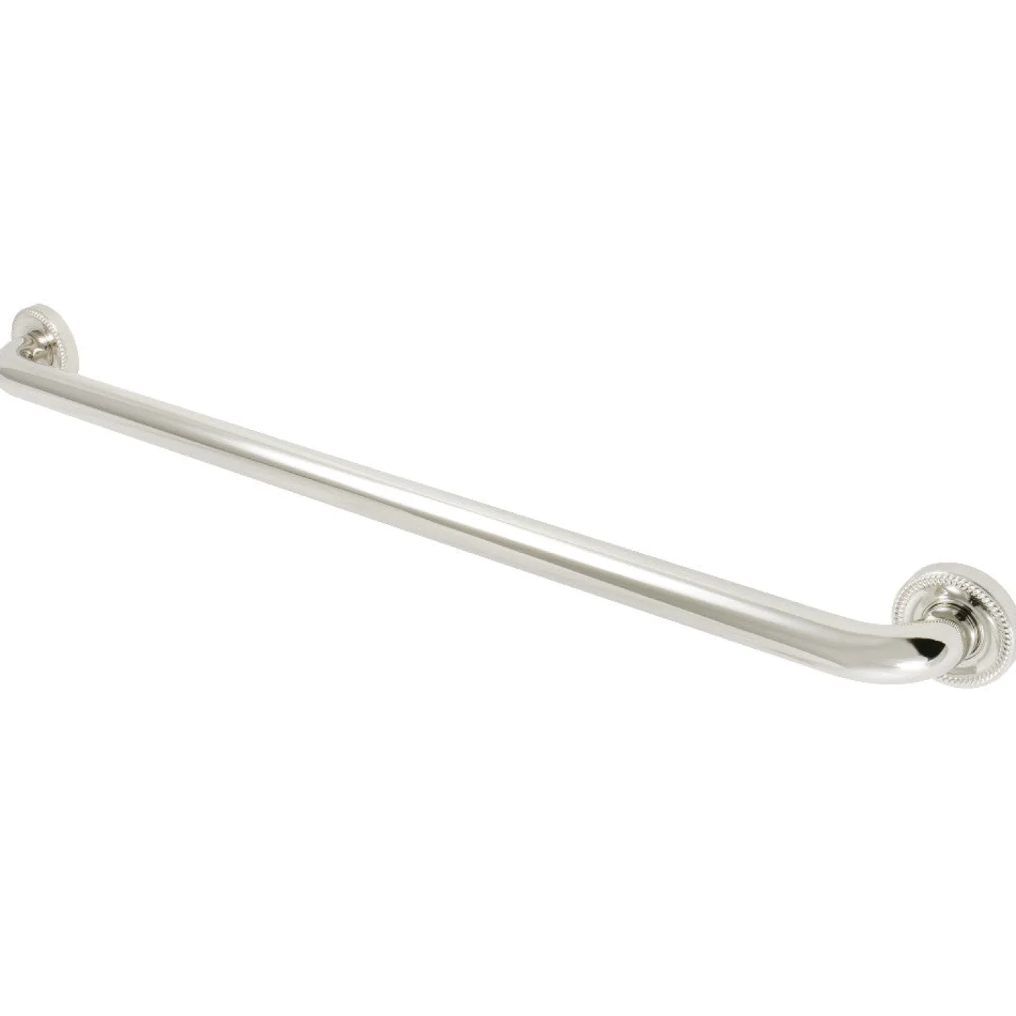Camelon 30" Brass Decorative Grab Bar in Polished Nickel