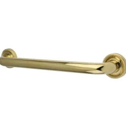 Camelon 16" Brass Decorative Grab Bar in Polished Brass