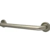 Camelon 16" Brass Decorative Grab Bar in Brushed Nickel