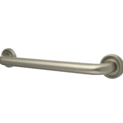 Camelon 16" Brass Decorative Grab Bar in Brushed Nickel