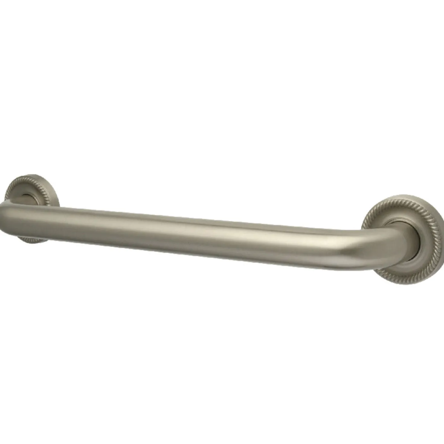 Camelon 16" Brass Decorative Grab Bar in Brushed Nickel