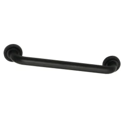 Camelon 16" Brass Decorative Grab Bar in Matte Black