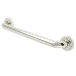 Camelon 16" Brass Decorative Grab Bar in Polished Nickel