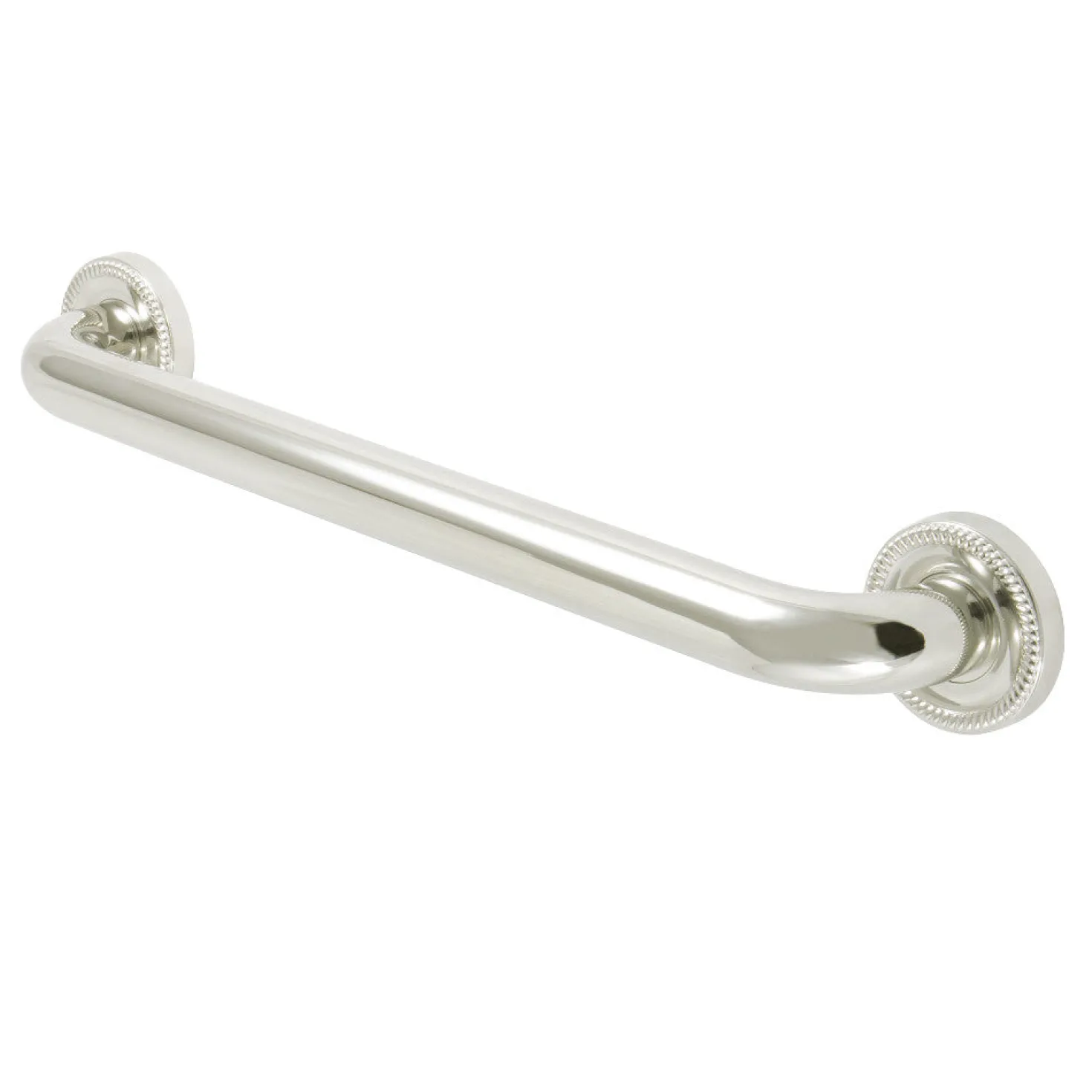 Camelon 16" Brass Decorative Grab Bar in Polished Nickel