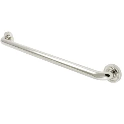 Camelon 24" Brass Decorative Grab Bar in Polished Nickel