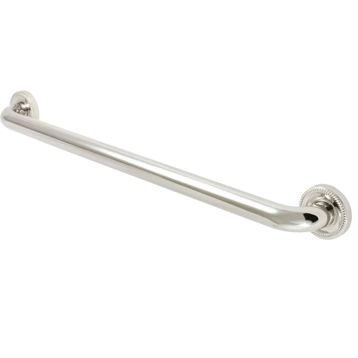 Camelon 24" Brass Decorative Grab Bar in Polished Nickel
