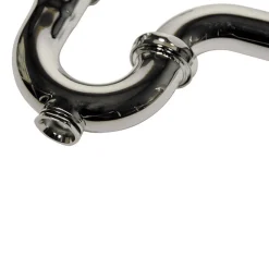 Chrome P-Trap for Bathroom and Utility Drains