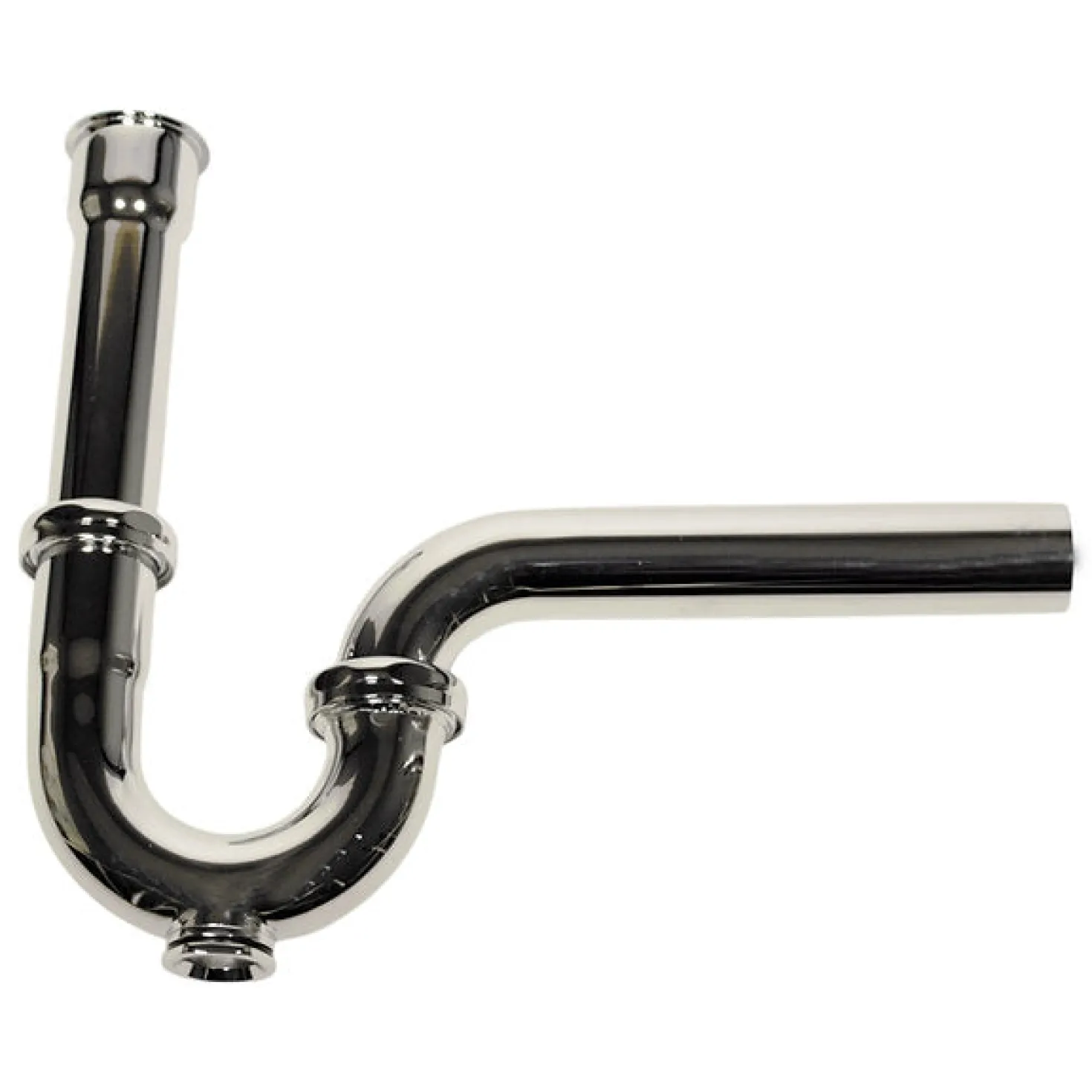 Chrome P-Trap for Bathroom and Utility Drains