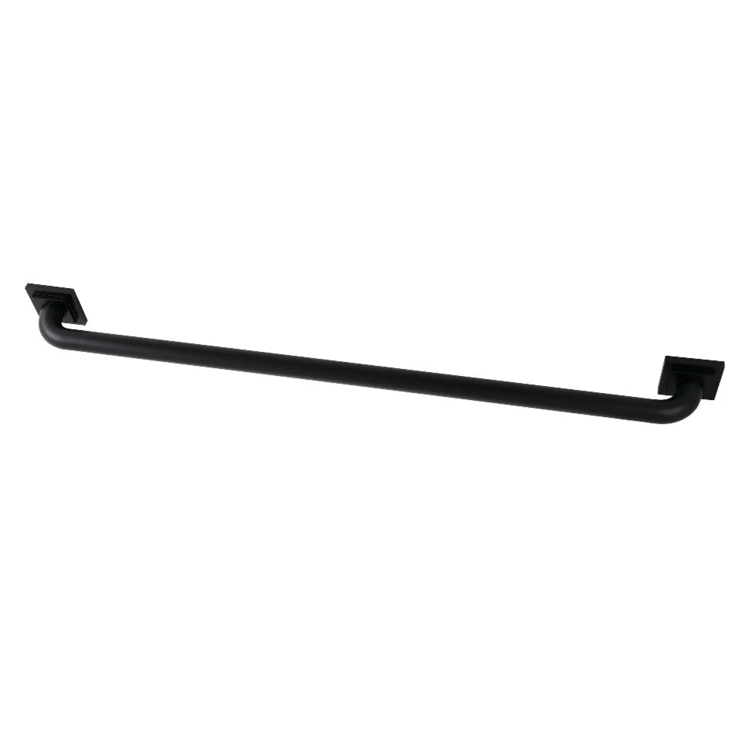 Claremont 36" Brass Decorative Grab Bar in Matte Black