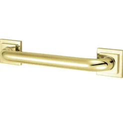 Claremont 32" Brass Decorative Grab Bar in Polished Brass