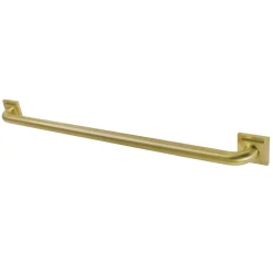 Claremont 32" Brass Decorative Grab Bar in Brushed Brass